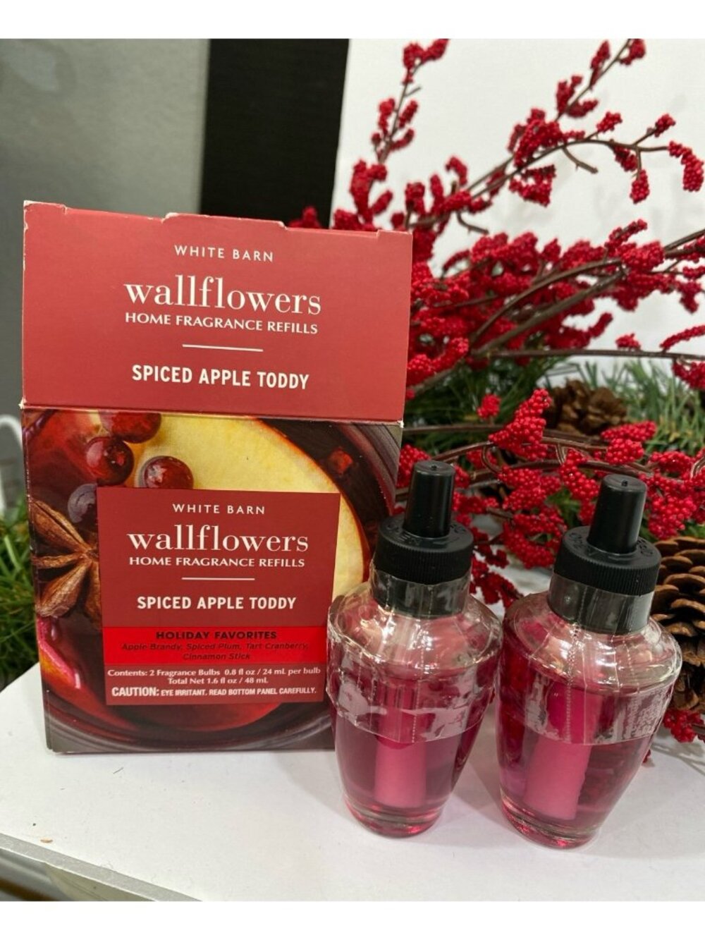 “Spiced Apple Toddy” Bath & Body Works 2 New Wallflower Refills